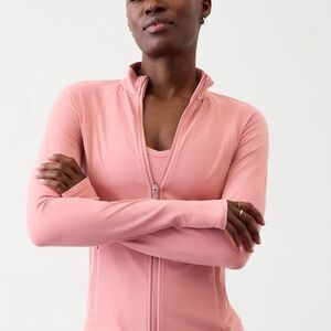 Women's Pink Zip-Up Sweatshirt
